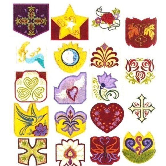 Anita Goodesign Hoop Pockets Embroidery Pattern Pack 20 Unique 5"x7" Designs - Picture 8 of 9